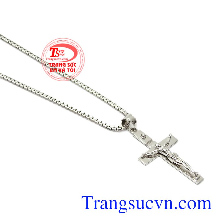 Bộ mặt dây thánh giá vàng trắng, Trang sức bộ Bộ mặt dây thánh giá vàng trắng, Trang sức bộ