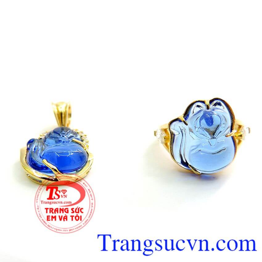Bộ Mặt Nhẫn Hồ Ly Đá Xanh, Trang sức bộ Bộ Mặt Nhẫn Hồ Ly Đá Xanh, Trang sức bộ