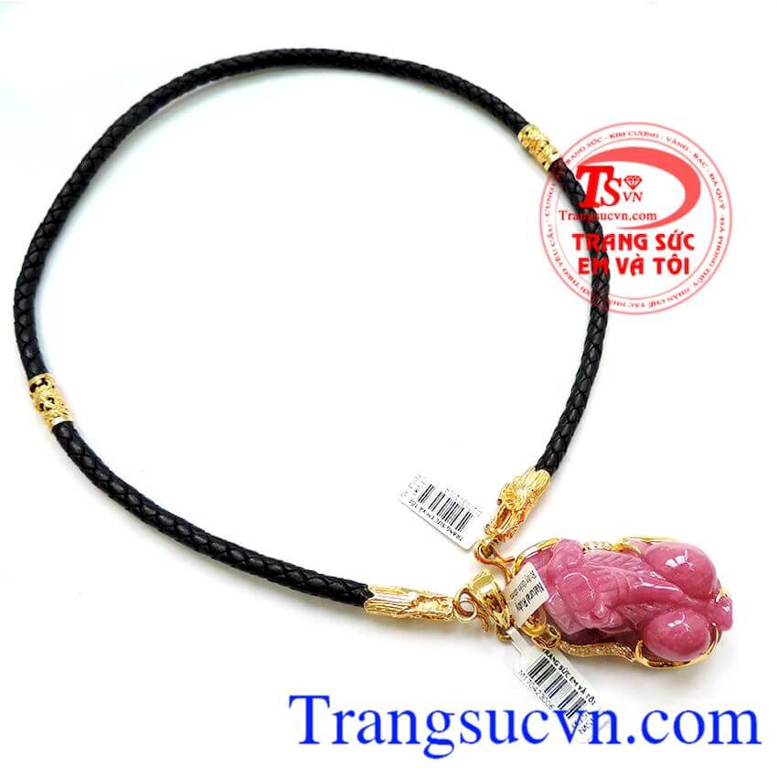 Bộ Mặt Tỳ hưu Ruby vàng 18k, Bộ trang sức vàng nam Bộ Mặt Tỳ hưu Ruby vàng 18k, Bộ trang sức vàng nam