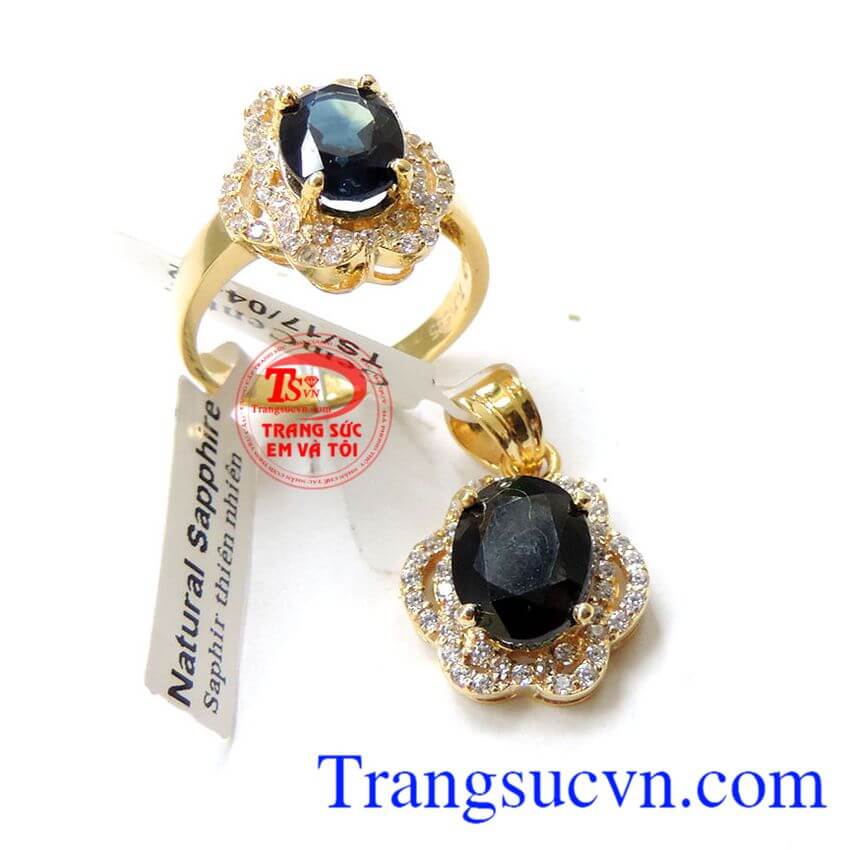 Bộ nữ trang Vàng Sapphire, Trang sức bộ Bộ nữ trang Vàng Sapphire, Trang sức bộ