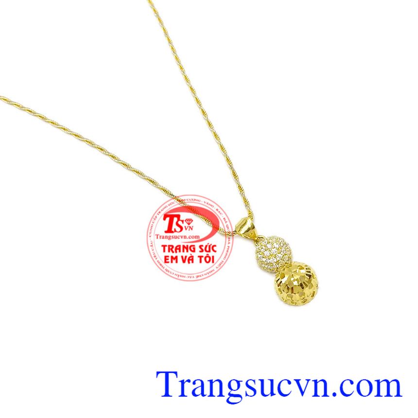 Bộ trang sức độc đáo vàng 10k, Mặt Dây Vàng Đá Quý, Trang Sức Bộ