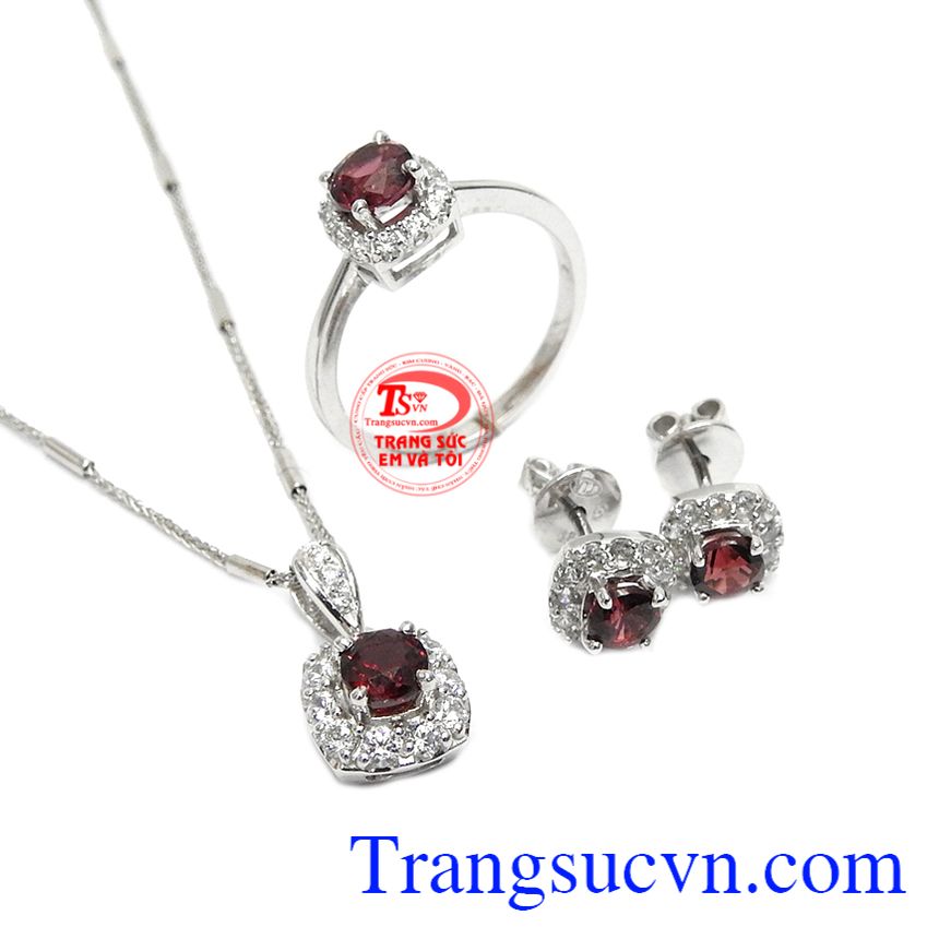 Bộ trang sức granet quyền lực, Trang sức bộ Bộ trang sức granet quyền lực, Trang sức bộ