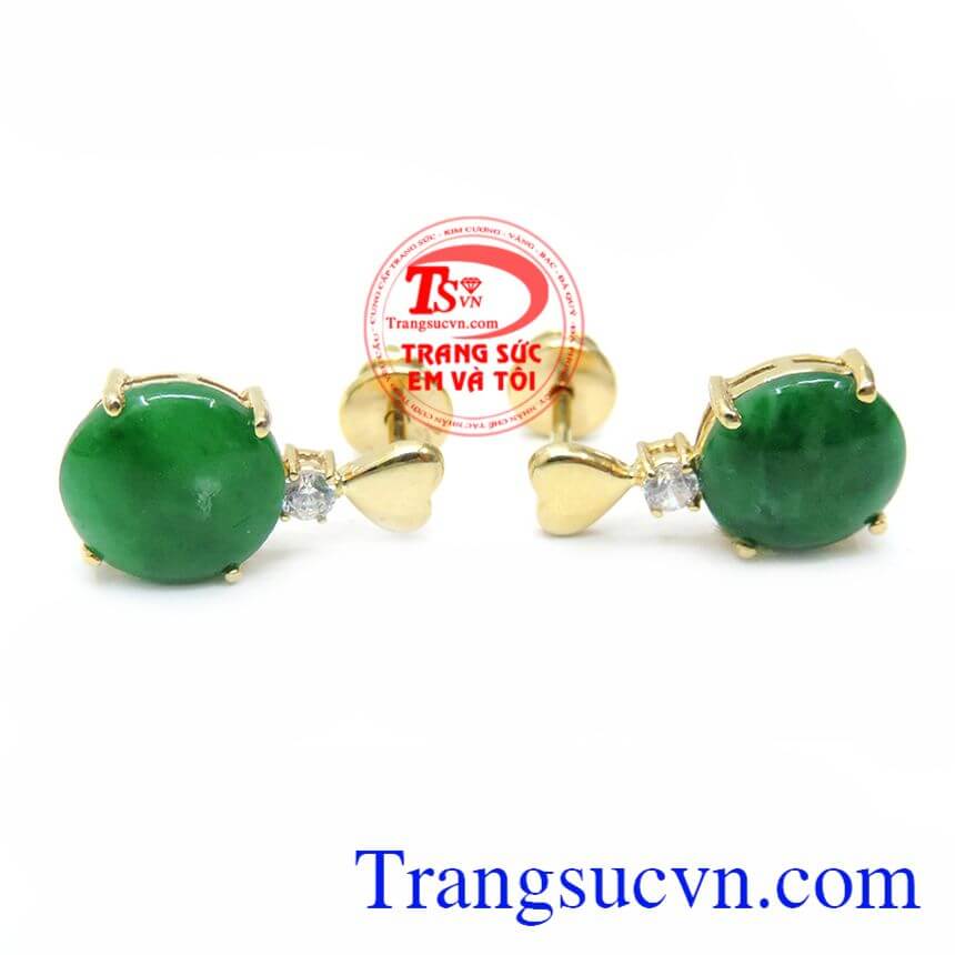 Bông Tai Ngọc Cẩm Thạch Yêu Thương, Hoa tai Jadeite Bông Tai Ngọc Cẩm Thạch Yêu Thương, Hoa tai Jadeite