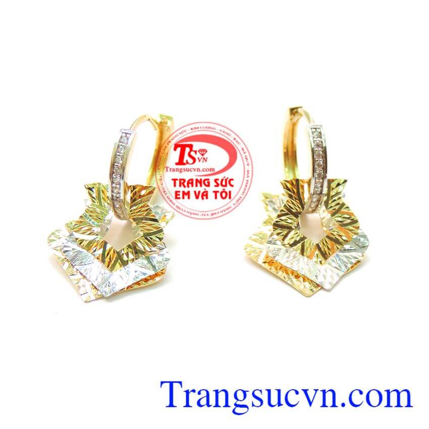 Bông tay vàng dành cho đẹp, Hoa tai vàng tây Bông tay vàng dành cho đẹp, Hoa tai vàng tây