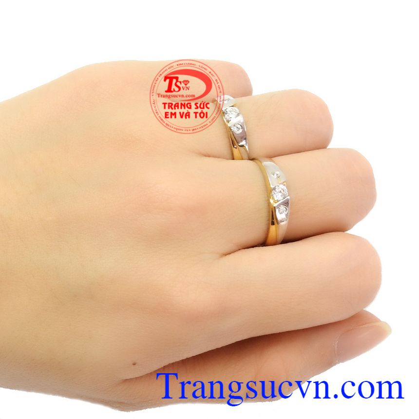Cặp nhẫn cưới vàng 14k,Nhẫn cưới giả rẻ,Nhẫn cưới đẹp