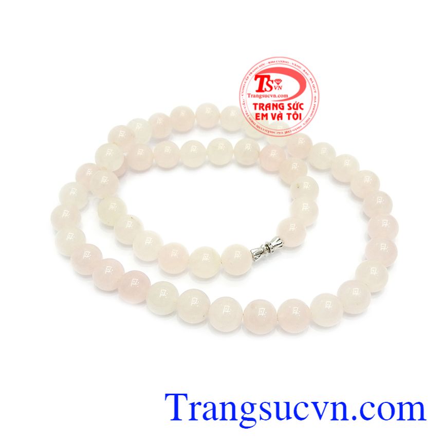 Chuỗi cổ thạch anh hồng đẹp Chuỗi cổ thạch anh hồng đẹp
