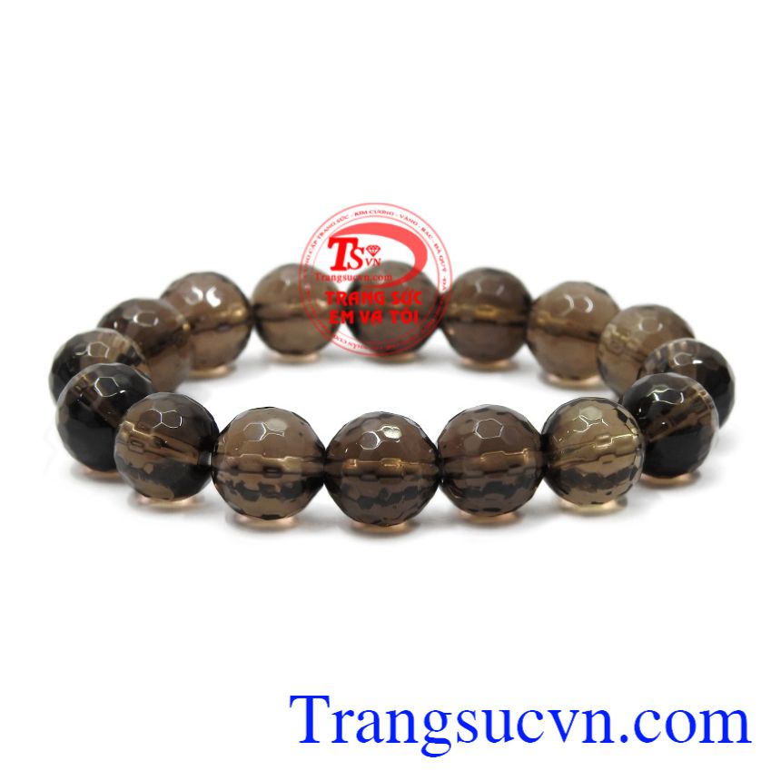 Chuỗi tay thạch anh khói 12 ly bình an Chuỗi tay thạch anh khói 12 ly bình an