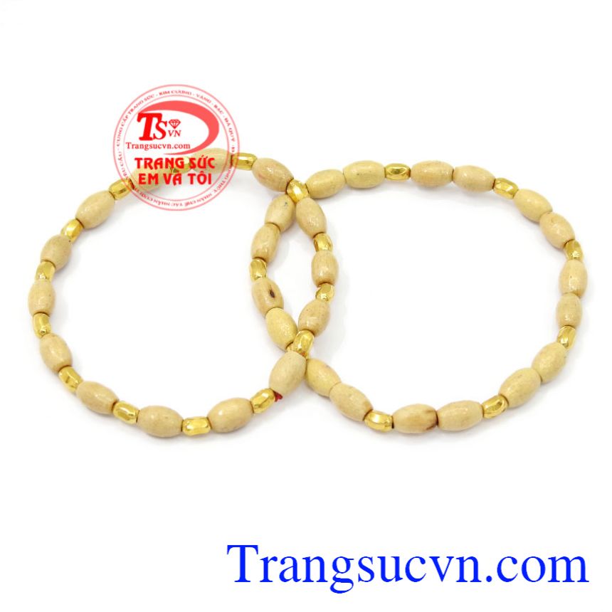 Chuỗi tay vàng dâu cho bé, Lắc vàng trẻ em Chuỗi tay vàng dâu cho bé, Lắc vàng trẻ em