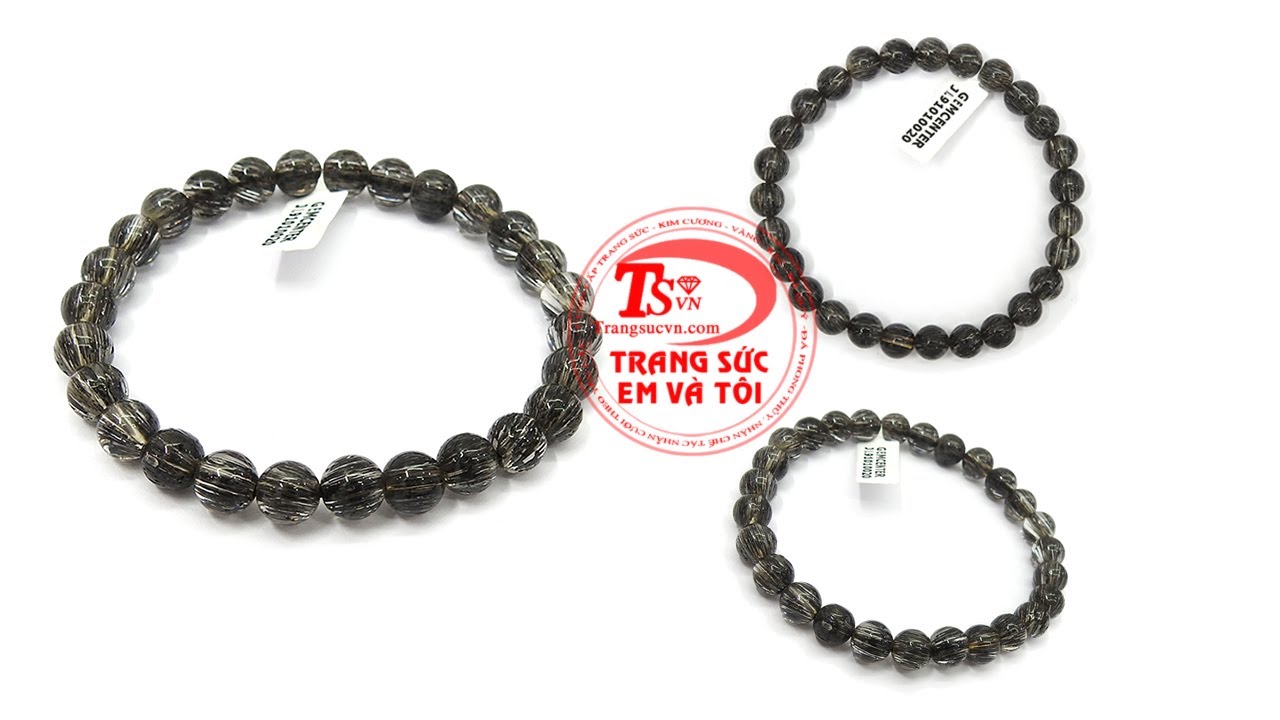 Chuỗi thạch anh tóc bình an 6.8 ly Chuỗi thạch anh tóc bình an 6.8 ly