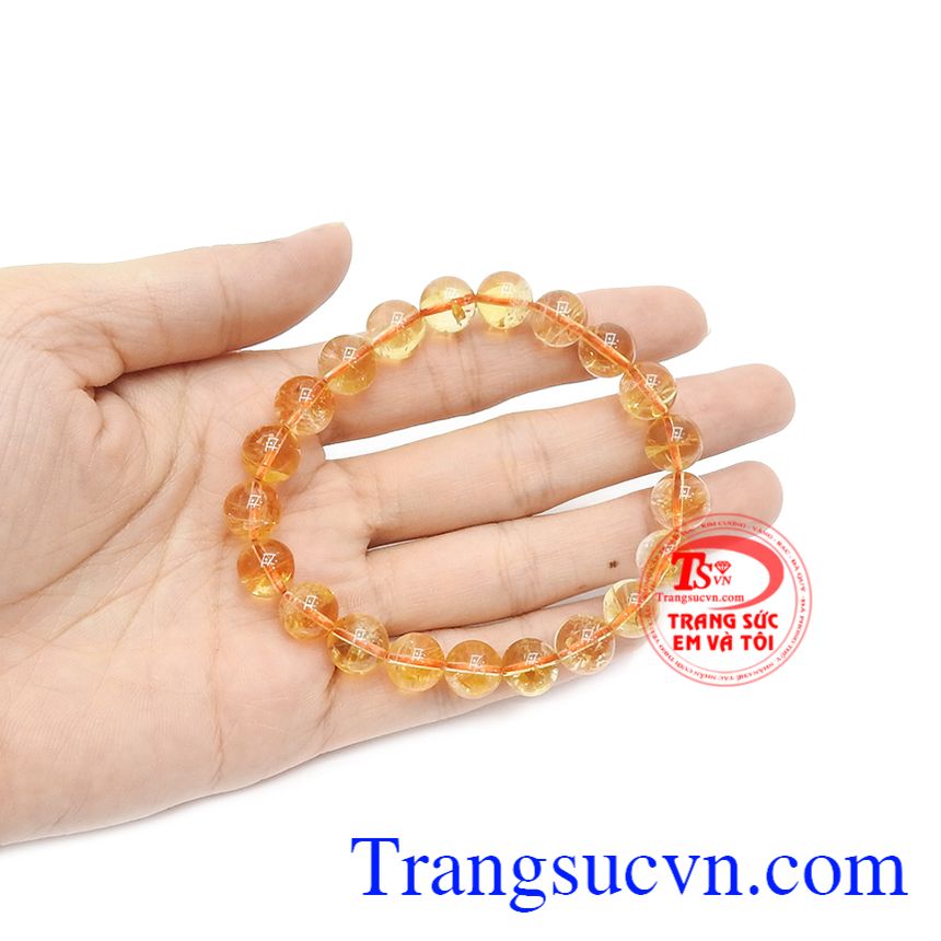 Chuỗi thạch anh vàng 9 ly Chuỗi thạch anh vàng 9 ly