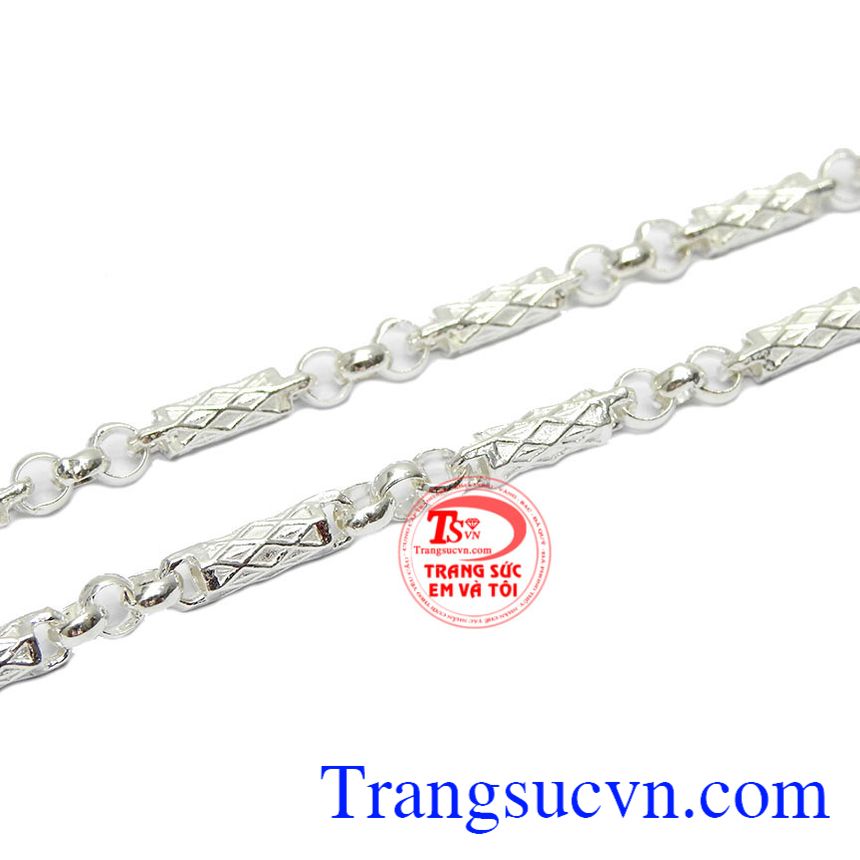 Dây bạc bé trai độc đáo,Dây bạc trẻ em đẹp