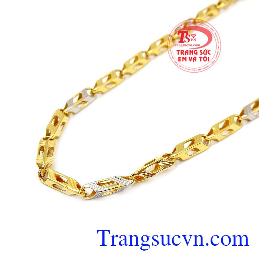 day chuyen nam vang sang trong, Dây chuyền nam vàng sang trọng