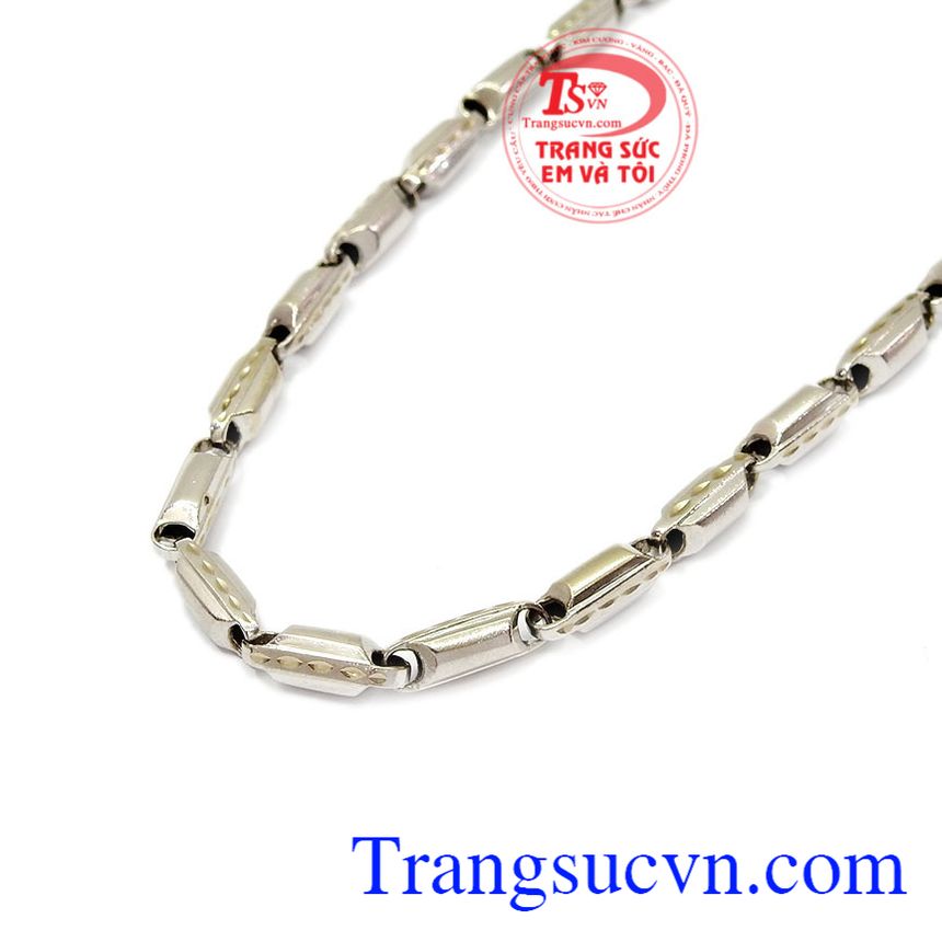 D&acirc;y chuyền nam v&agrave;ng trắng, D&acirc;y Chuyền Nam V&agrave;ng T&acirc;y