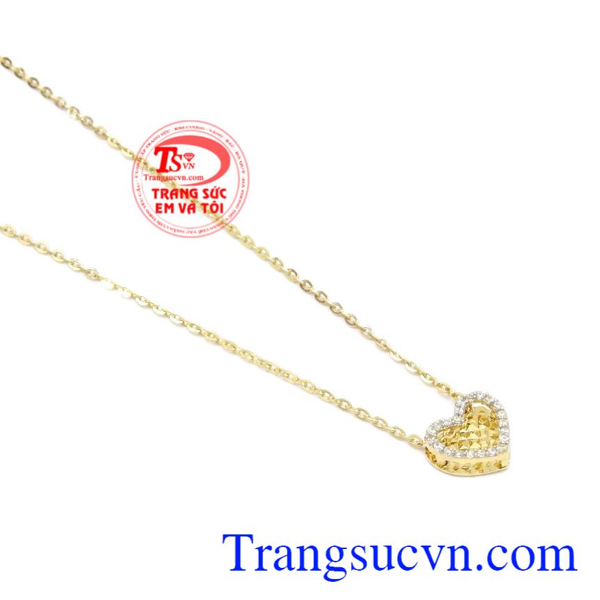 Dây chuyền nữ trái tim xinh xắn, Dây chuyền nữ Dây chuyền nữ trái tim xinh xắn, Dây chuyền nữ