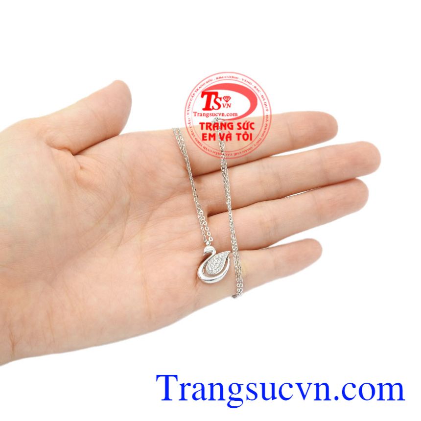 Dây chuyền nữ vàng trắng thiên nga, Dây chuyền nữ Dây chuyền nữ vàng trắng thiên nga, Dây chuyền nữ