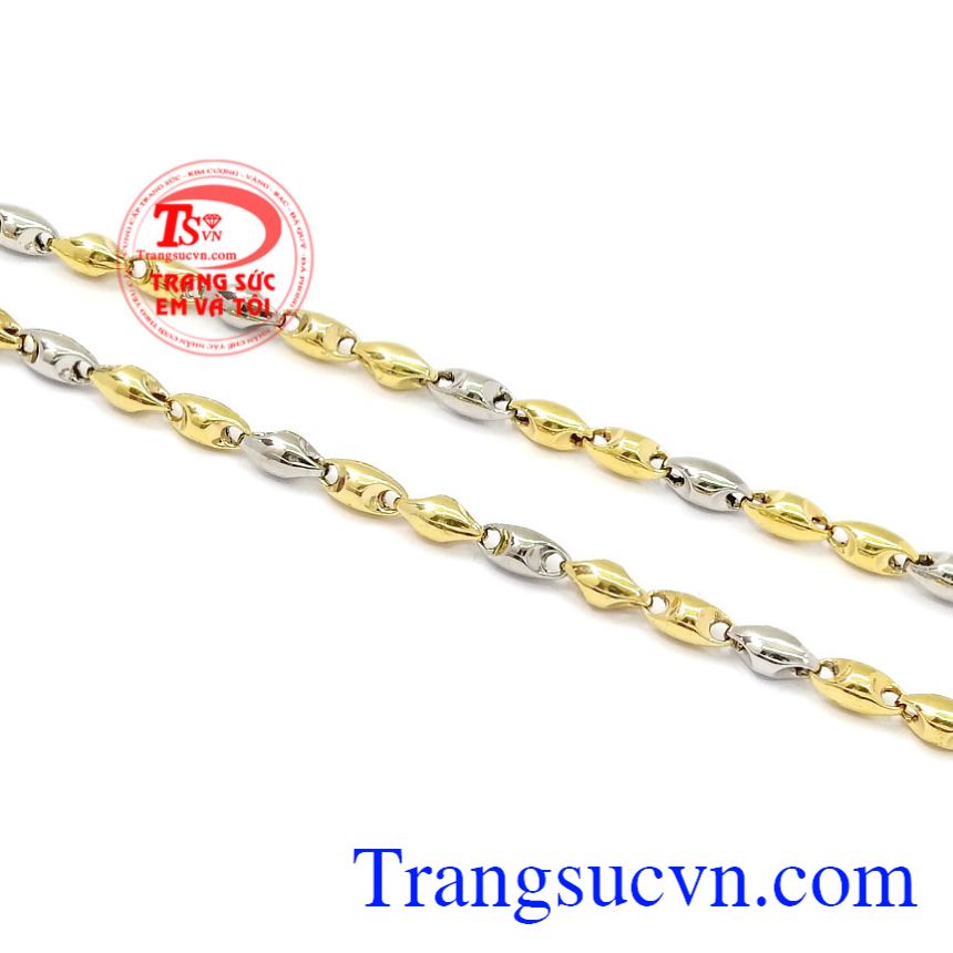 Dây chuyền vàng đẳng cấp quý ông, Dây vàng ý 18k nam