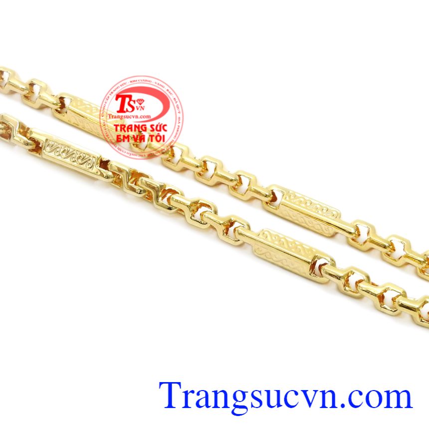 Dây chuyền vàng nam lãng tử, Dây chuyền nam vàng tây