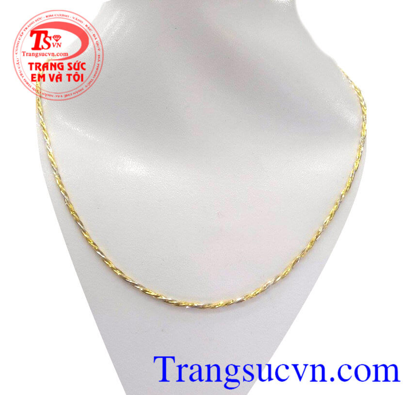 Dây chuyến ý kết bện đẹp, dây chuyền nữ Dây chuyến ý kết bện đẹp, dây chuyền nữ