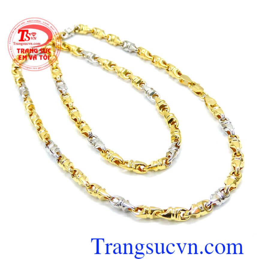 Dây nam đốt nhỏ khoáng đạt, Dây chuyền nam vàng tây Dây nam đốt nhỏ khoáng đạt, Dây chuyền nam vàng tây