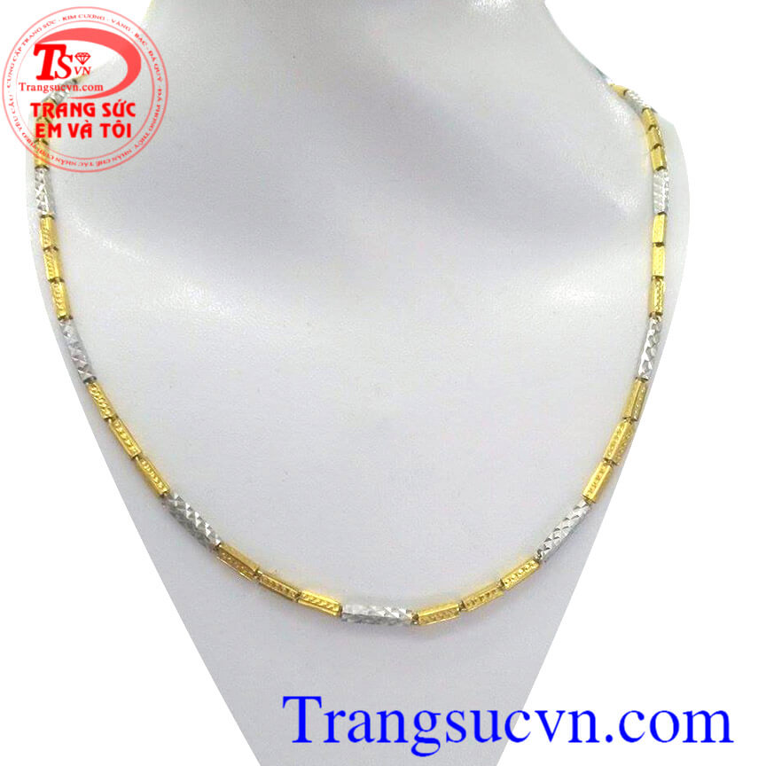 Dây vàng ống nam đẹp, Dây chuyền nam vàng tây