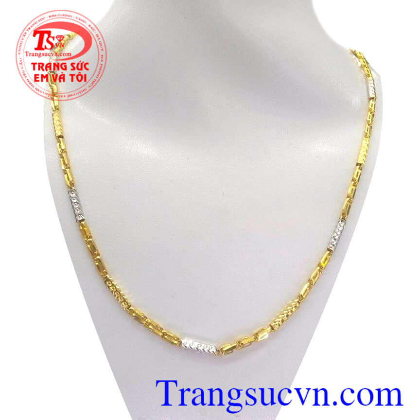 Dây vàng tây khúc vàng, Dây chuyền nam vàng tây