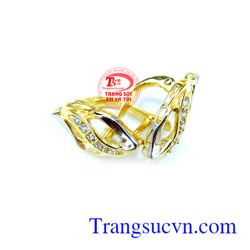 Đôi hoa tai đẹp, Hoa tai vàng tây Đôi hoa tai đẹp, Hoa tai vàng tây