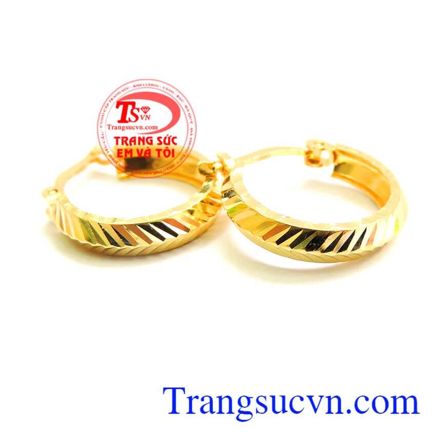 Hoa tai nữ ôm sát vàng, Hoa tai vàng tây Hoa tai nữ ôm sát vàng, Hoa tai vàng tây