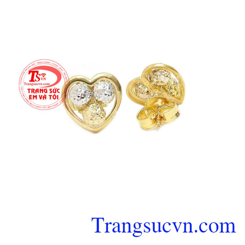 Hoa tai trai tim vàng, hoa tai vàng tây