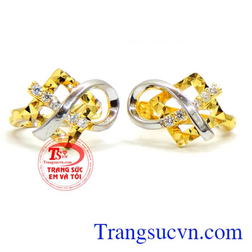 Hoa tai vàng cho nữ giới, Hoa tai vàng tây Hoa tai vàng cho nữ giới, Hoa tai vàng tây