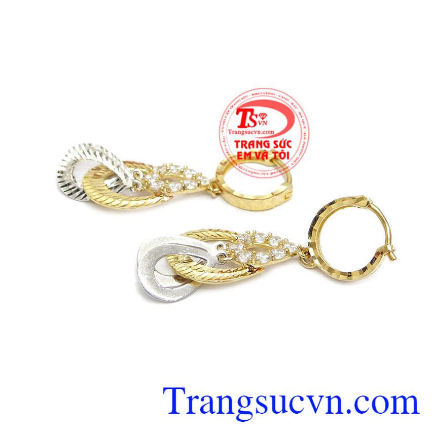 Hoa tai v&agrave;ng c&ocirc;ng nương, Hoa tai v&agrave;ng t&acirc;y, Hoa tai nữ