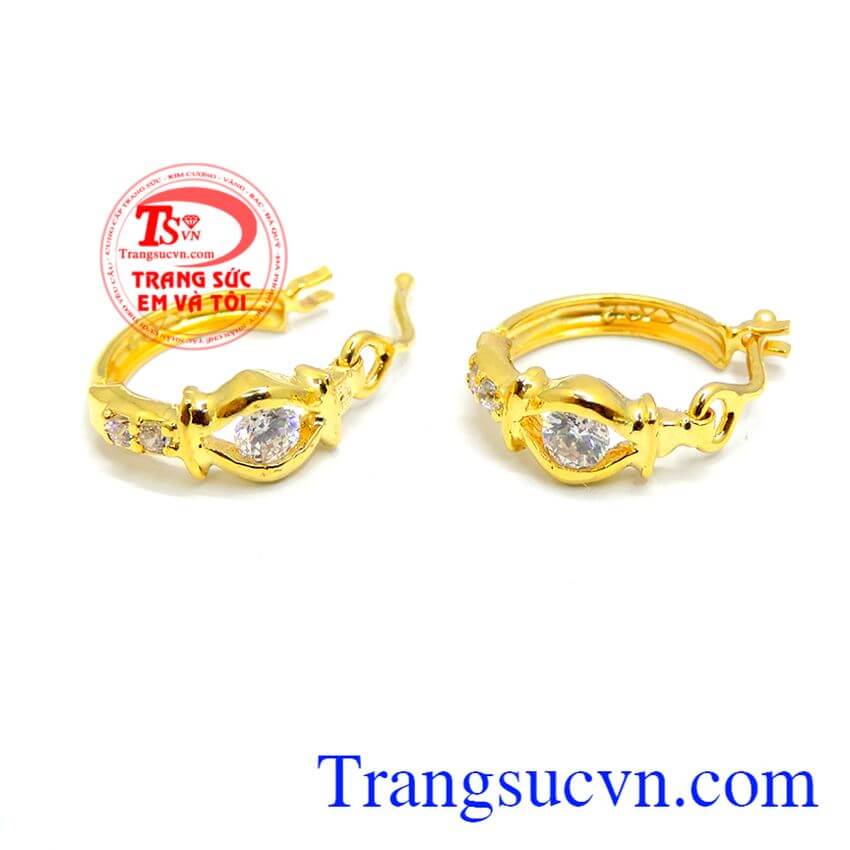 Hoa tai vàng dành cho nữ, Hoa tai vàng tây Hoa tai vàng dành cho nữ, Hoa tai vàng tây