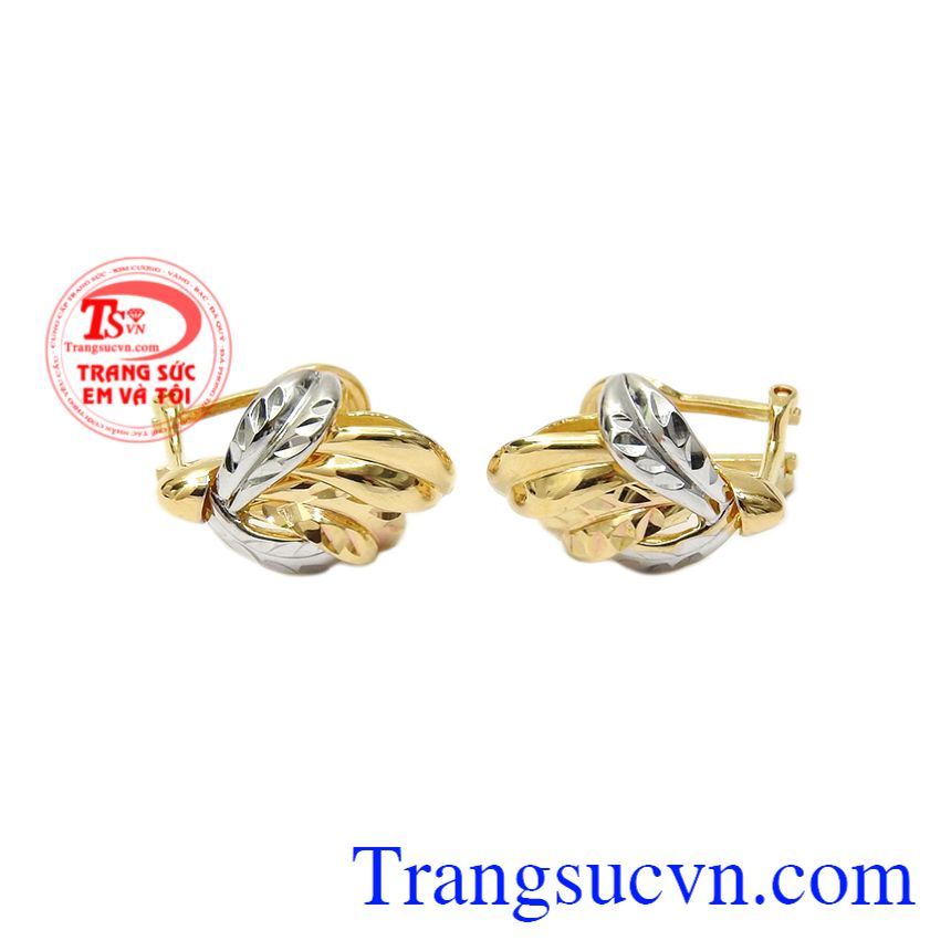 Hoa tai vàng độc đáo, Hoa tai vàng 18k
