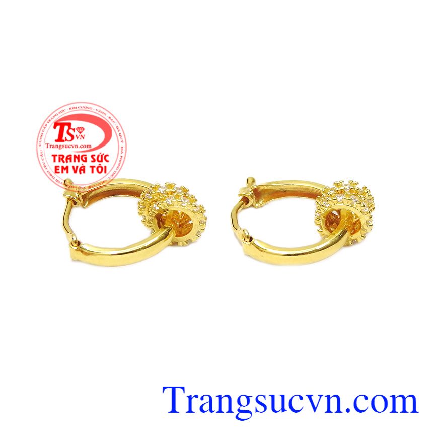 Hoa tai vàng phong cách mới, Hoa tai vàng tây Hoa tai vàng phong cách mới, Hoa tai vàng tây