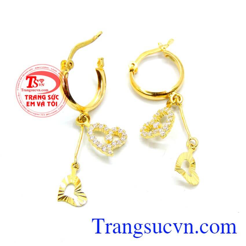 Hoa tai vàng trái tim nhỏ, Hoa tai vàng tây Hoa tai vàng trái tim nhỏ, Hoa tai vàng tây