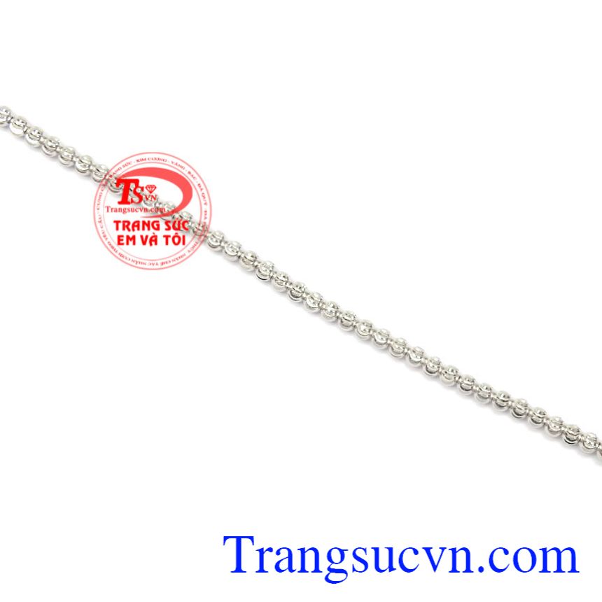 Lắc chân bi vàng trắng nhỏ xinh, Lắc chân vàng trắng Lắc chân bi vàng trắng nhỏ xinh, Lắc chân vàng trắng