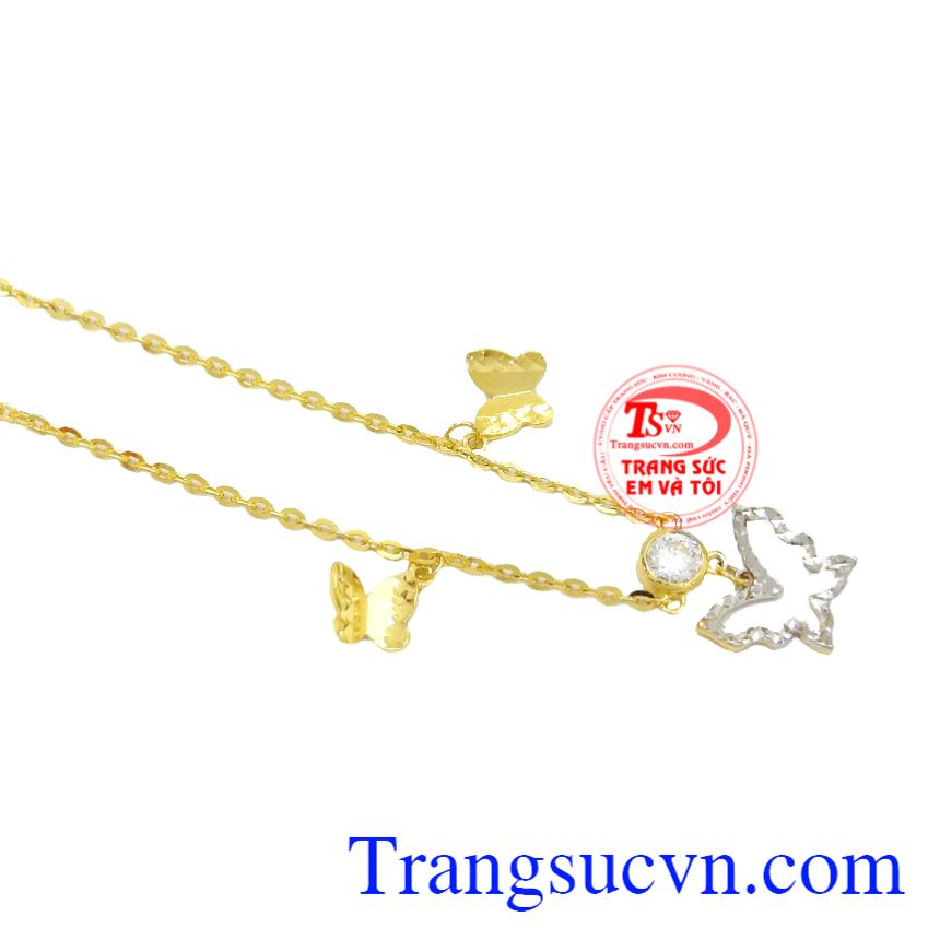 Lắc chân hồ điệp đẹp, Lắc chân vàng tây