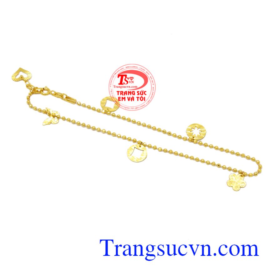 Lắc chân vàng 10k đẹp, Lắc chân vàng tây