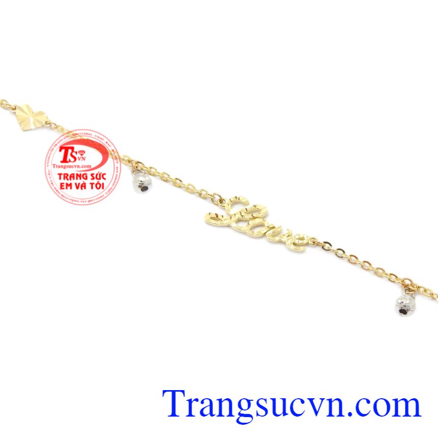 Lắc chân vàng 10k Korea, Lắc chân vàng tây Lắc chân vàng 10k Korea, Lắc chân vàng tây