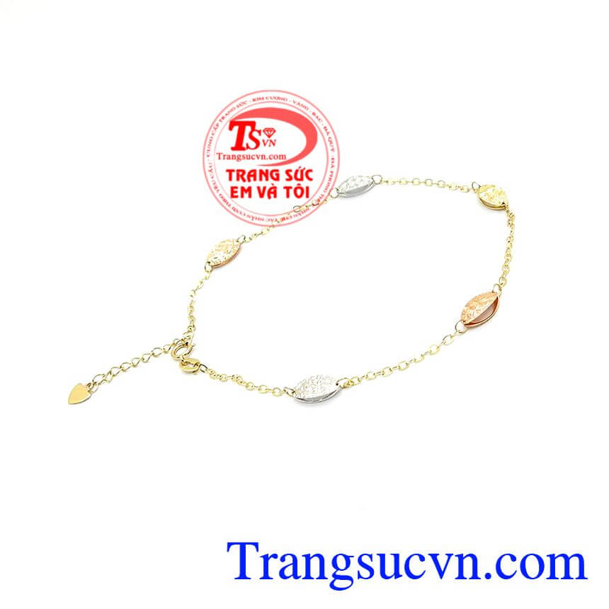 Lắc Chân Ý Đẹp Tươi Sáng Bóng, Lắc chân vàng tây