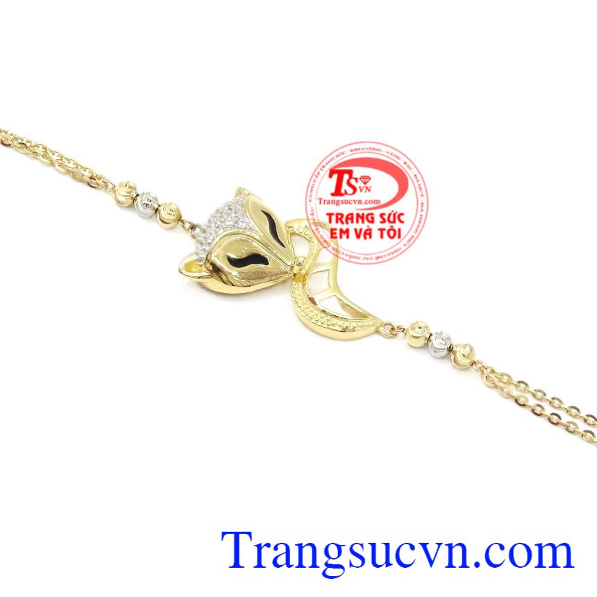 Lắc tay nữ hồ ly cá tính, Lắc tay vàng Lắc tay nữ hồ ly cá tính, Lắc tay vàng
