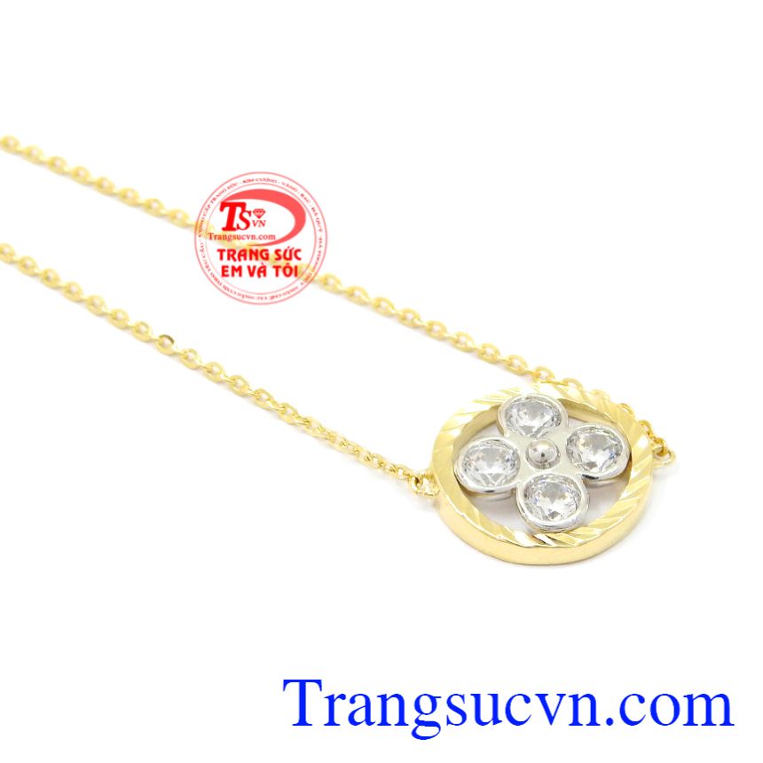 Lắc tay nữ hoa vàng 10k Korea, Lắc tay vàng Lắc tay nữ hoa vàng 10k Korea, Lắc tay vàng