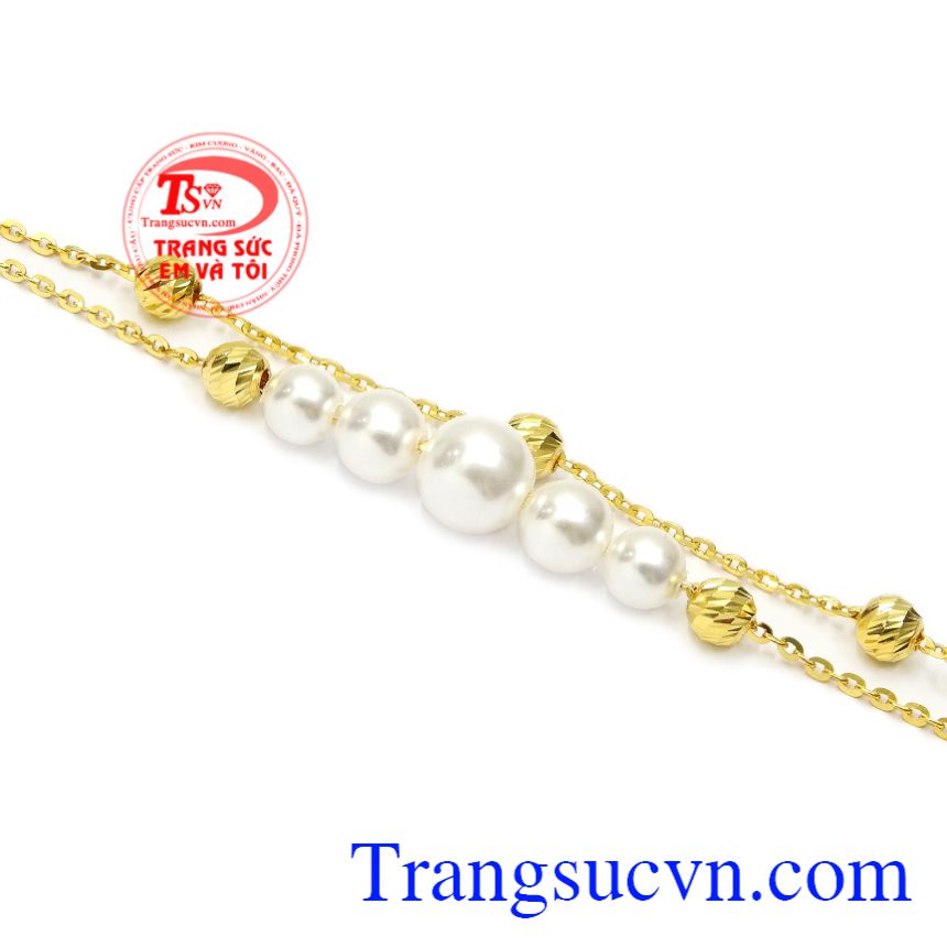 Lắc tay nữ vàng duyên dáng