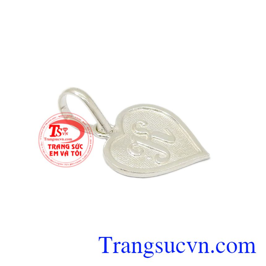Mặt dây chữ bạc, Mặt dây chuyền bạc đẹp Mặt dây chữ bạc, Mặt dây chuyền bạc đẹp