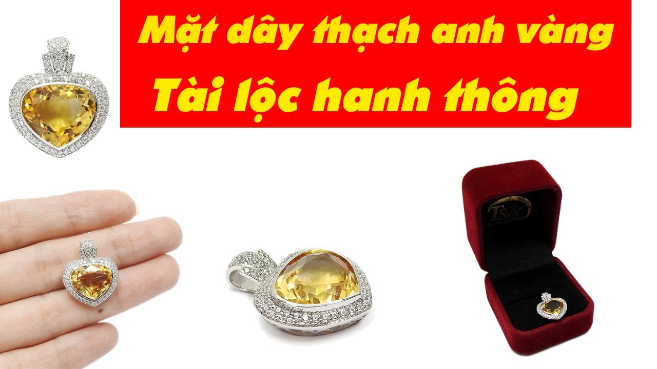 Mặt dây citrine, Mặt dây nữ Mặt dây citrine, Mặt dây nữ