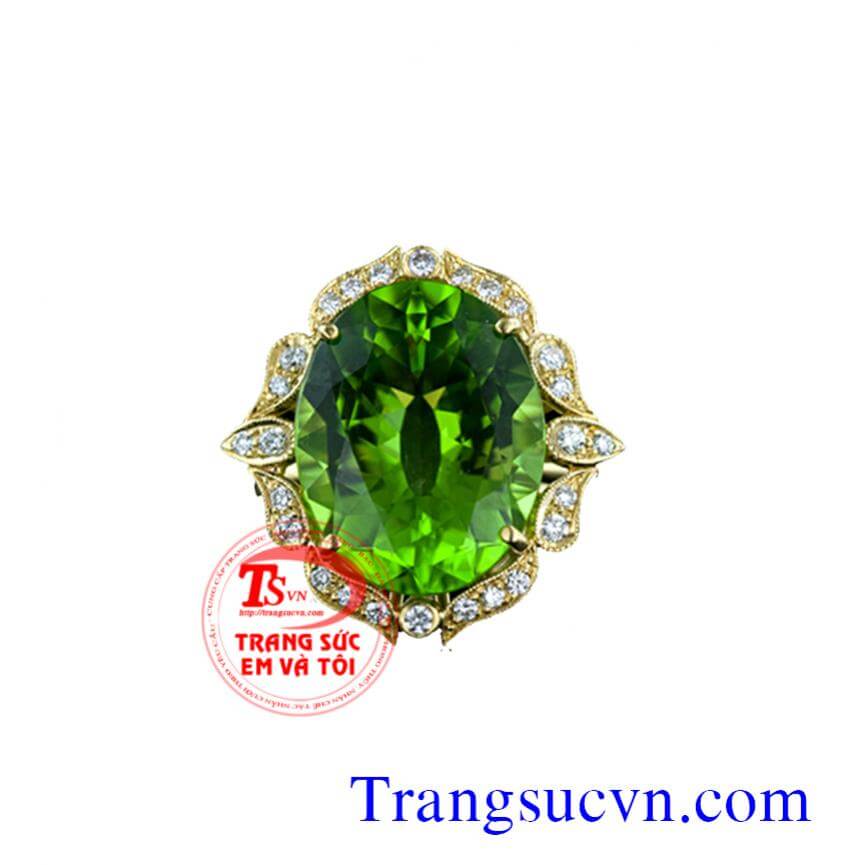 Mặt dây đá Peridot tuyệt đẹp, Mặt dây vàng tây đá quý Mặt dây đá Peridot tuyệt đẹp, Mặt dây vàng tây đá quý