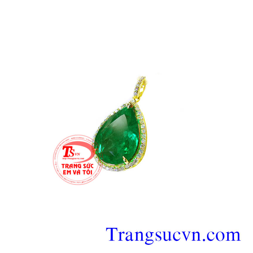 Mặt dây đá quý Emerald quý phái, Mặt dây Emerald Mặt dây đá quý Emerald quý phái, Mặt dây Emerald