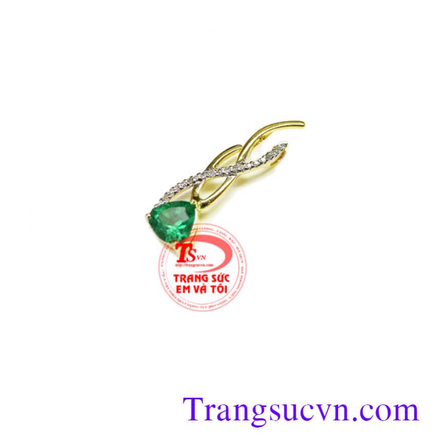 MẶt dây đơn giản emerald, Mặt dây Emerald MẶt dây đơn giản emerald, Mặt dây Emerald