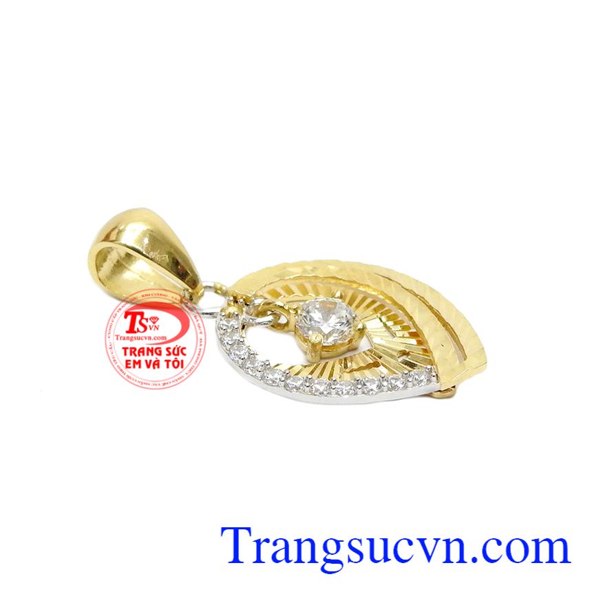 Mặt dây nữ duyên dáng 18k, Mặt dây chuyền vàng Mặt dây nữ duyên dáng 18k, Mặt dây chuyền vàng
