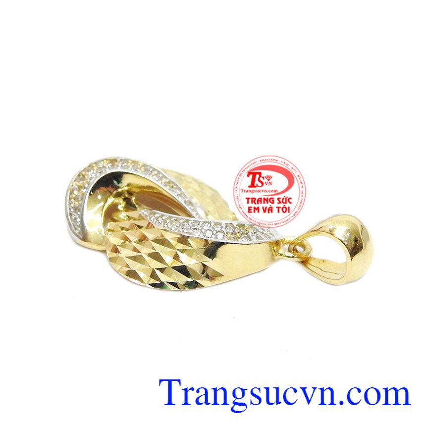 Mặt dây nữ quý phái 18k, Mặt dây chuyền vàng Mặt dây nữ quý phái 18k, Mặt dây chuyền vàng