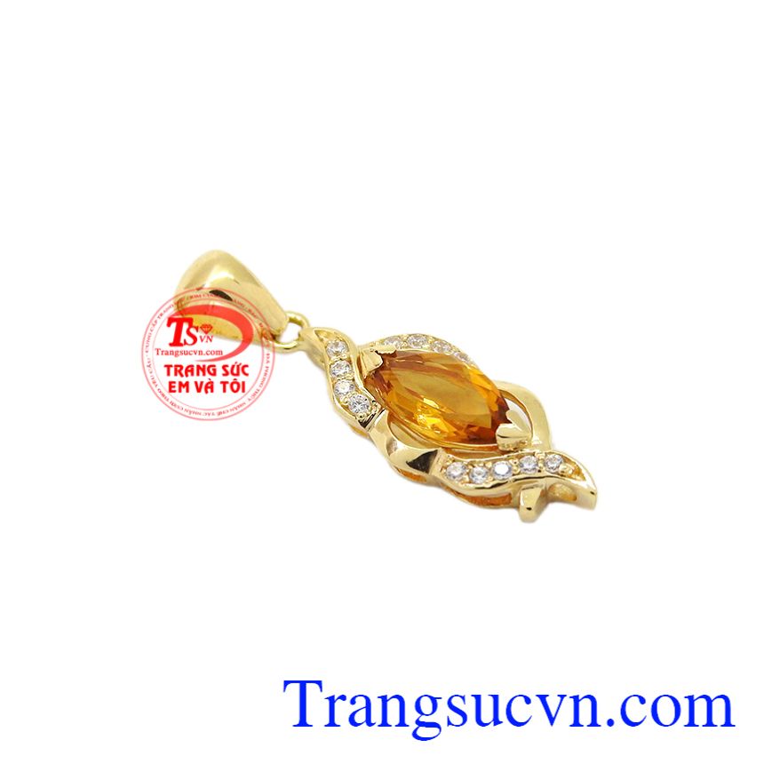 Mặt dây nữ thạch anh vàng đẹp, Mặt dây Citrine Mặt dây nữ thạch anh vàng đẹp, Mặt dây Citrine